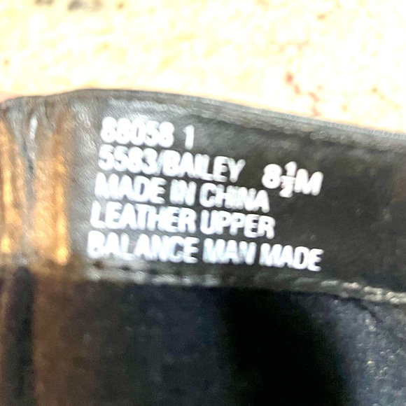 White Mountain Black Chunky Heel 8 1/2 Midi Height Y2K Boots 8.5 Leather Upper - Picture 6 of 7